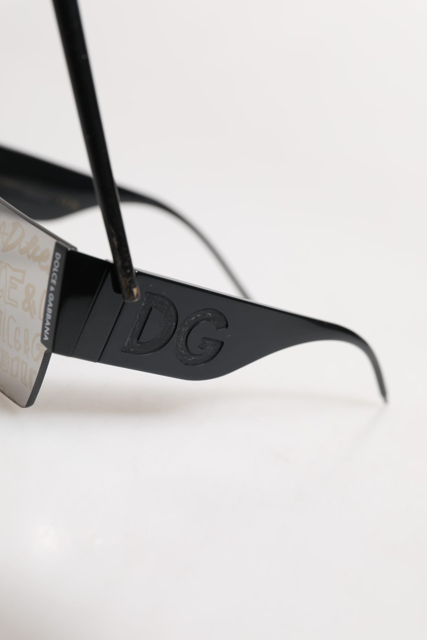 Dolce &amp; Gabbana Black Metal Frame DNA Graffiti DG2233 Eyewear Sunglasses