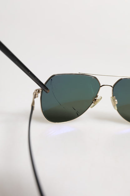 Dolce &amp; Gabbana Black 18K Gold Plated Polarized Steel DG2133K Sunglasses