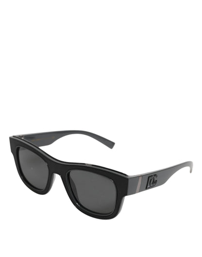 Dolce &amp; Gabbana Black Square DG Crossed DG6140 Eyewear Shades Sunglasses
