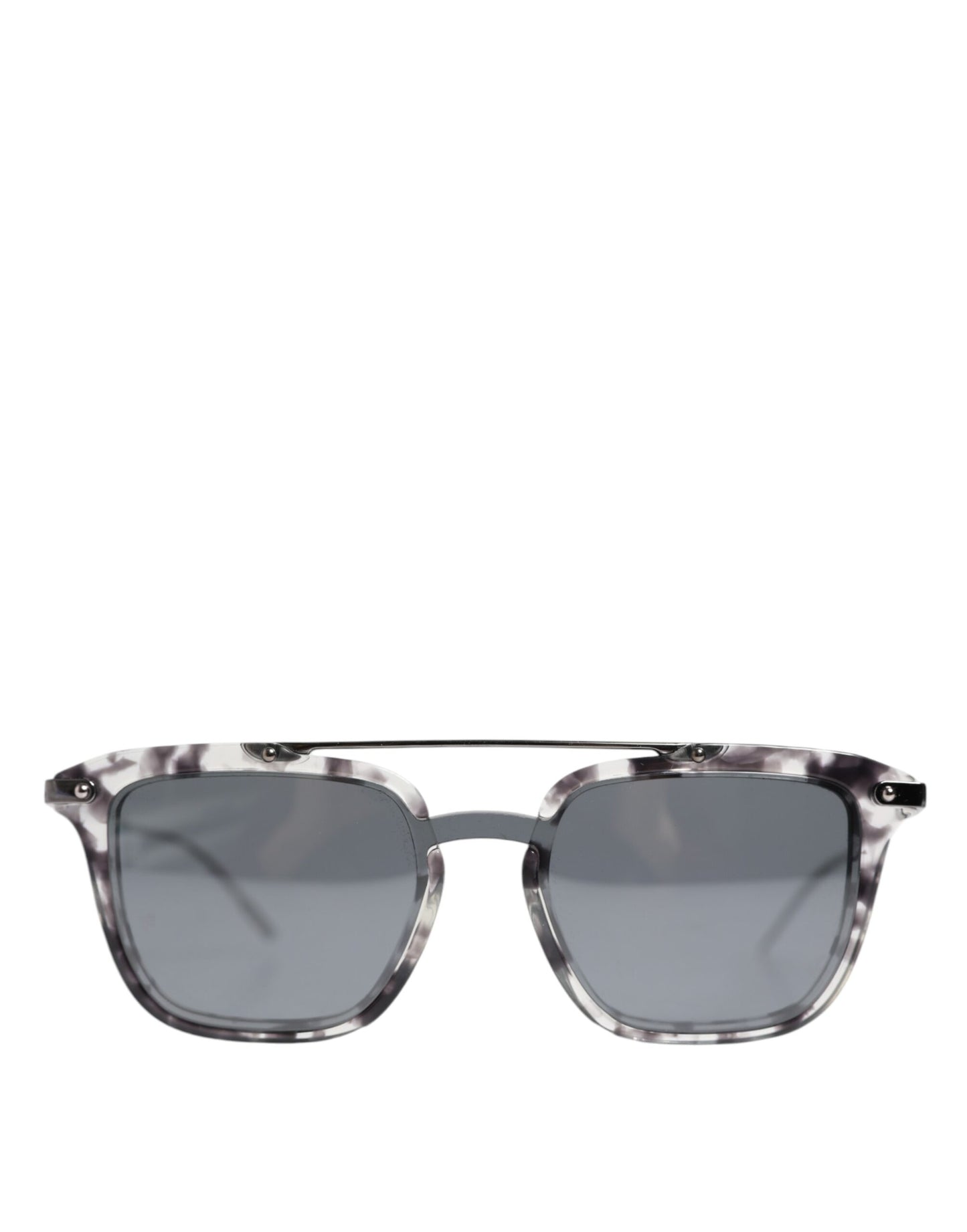 Dolce &amp; Gabbana Gray Havana Acetate Square DG4327 Eyewear Sunglasses
