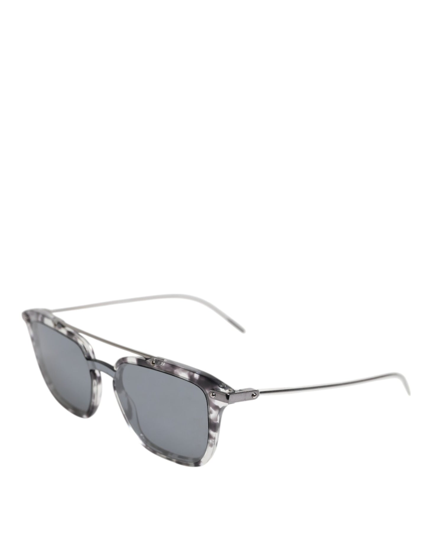 Dolce &amp; Gabbana Gray Havana Acetate Square DG4327 Eyewear Sunglasses