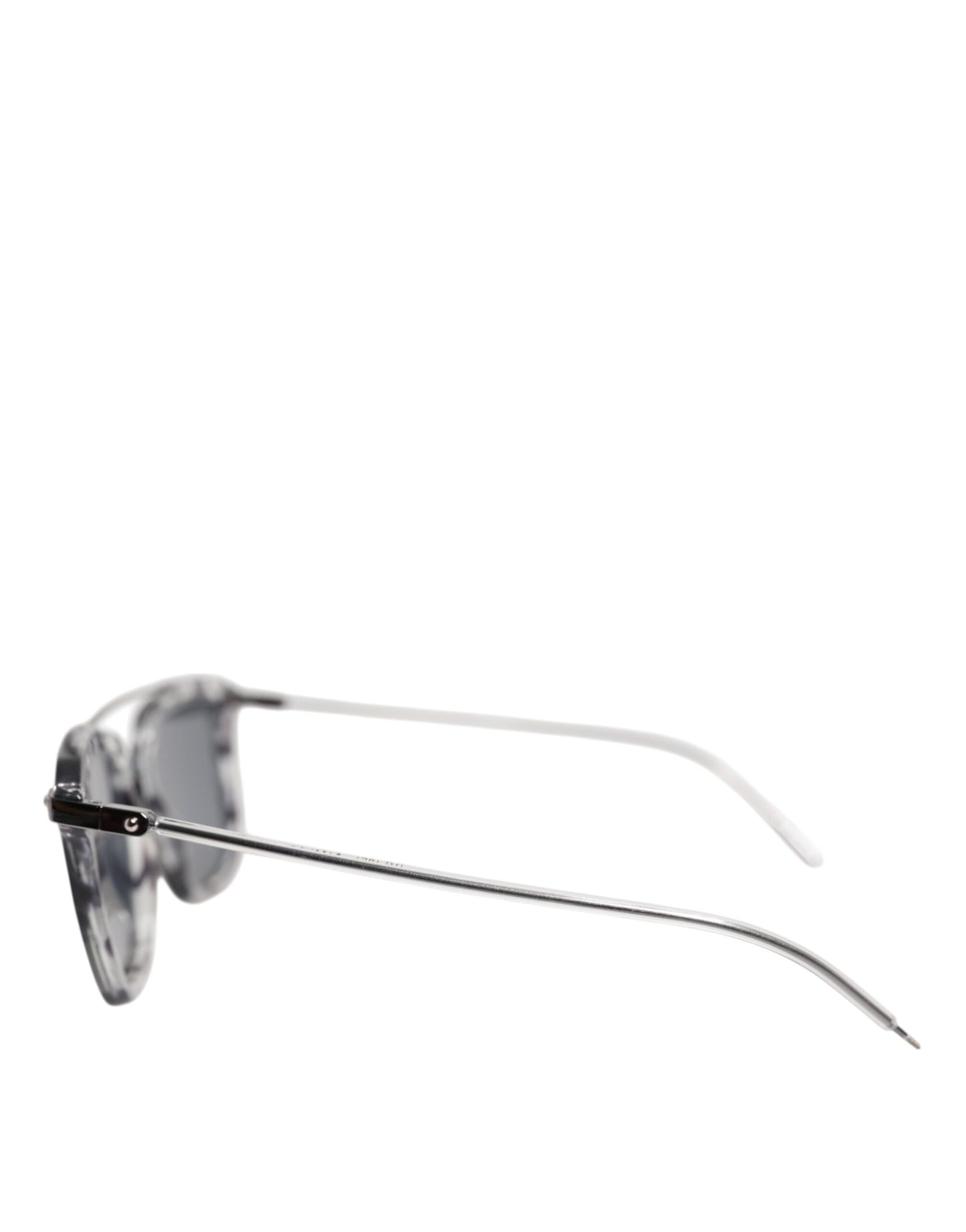 Dolce &amp; Gabbana Gray Havana Acetate Square DG4327 Eyewear Sunglasses