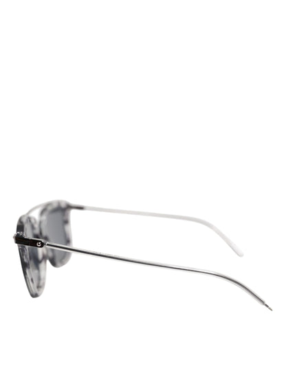 Dolce &amp; Gabbana Gray Havana Acetate Square DG4327 Eyewear Sunglasses