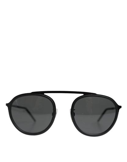 Dolce &amp; Gabbana Black Metal Frame Round DG2276 Eyewear Shades Sunglasses