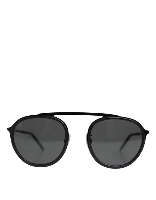 Dolce &amp; Gabbana Black Metal Frame Round DG2276 Eyewear Shades Sunglasses