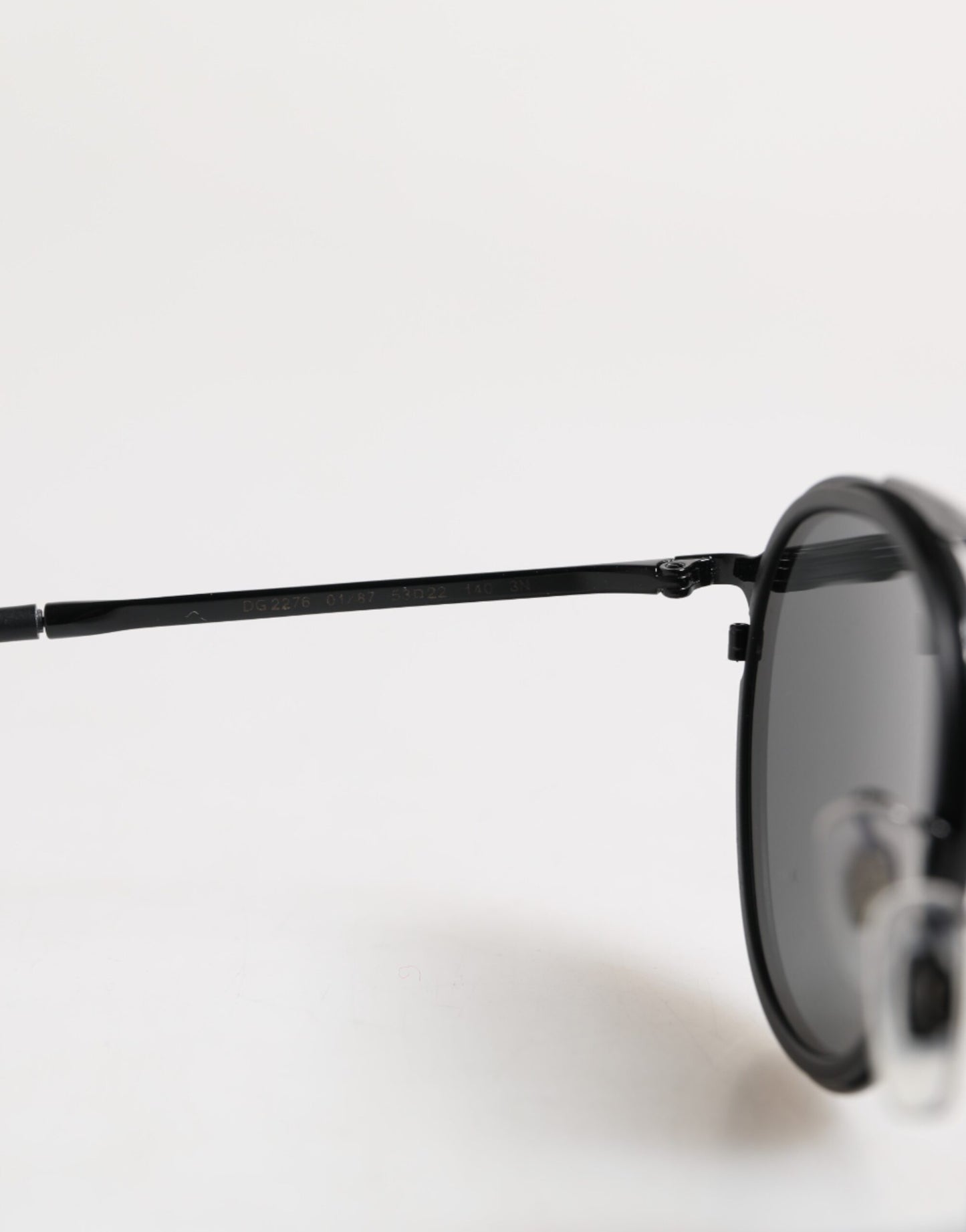 Dolce &amp; Gabbana Black Metal Frame Round DG2276 Eyewear Shades Sunglasses