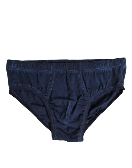 Slip homme Dolce &amp; Gabbana en coton stretch bleu