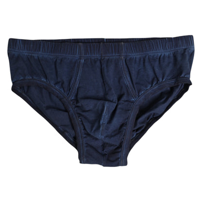 Slip homme Dolce &amp; Gabbana en coton stretch bleu