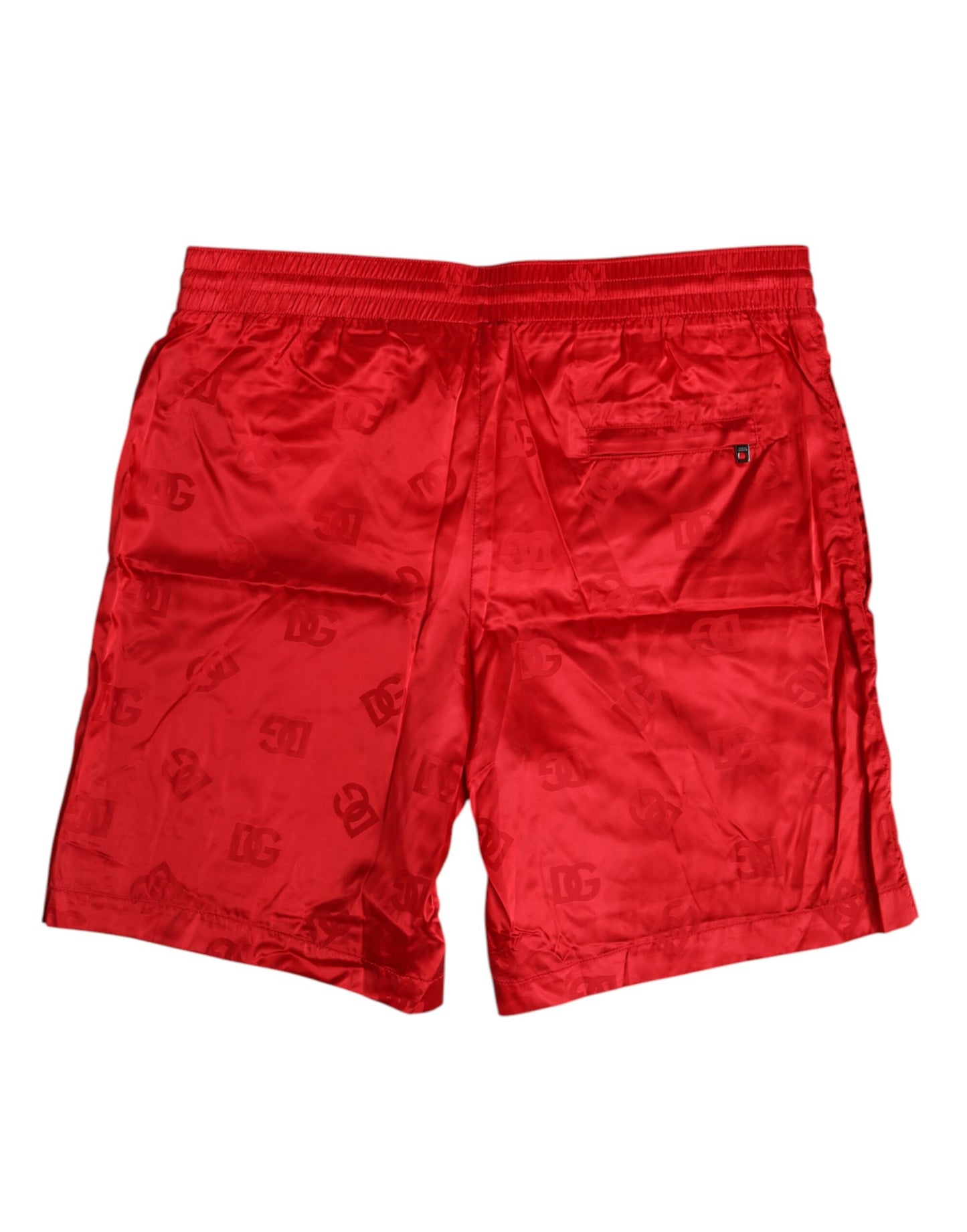 Maillots de bain Dolce &amp; Gabbana en nylon rouge avec cordon de serrage