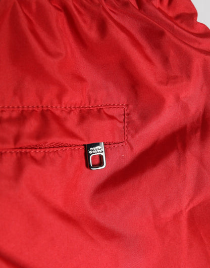 Maillot de bain Dolce &amp; Gabbana rouge à cordon de serrage pour homme
