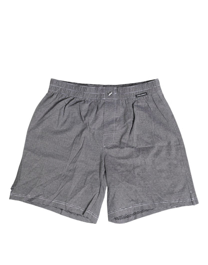 Boxer classique en coton à rayures grises Dolce &amp; Gabbana