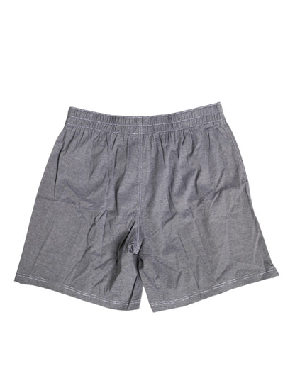 Boxer classique en coton à rayures grises Dolce &amp; Gabbana