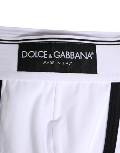Boxer classique en coton blanc Dolce &amp; Gabbana pour homme