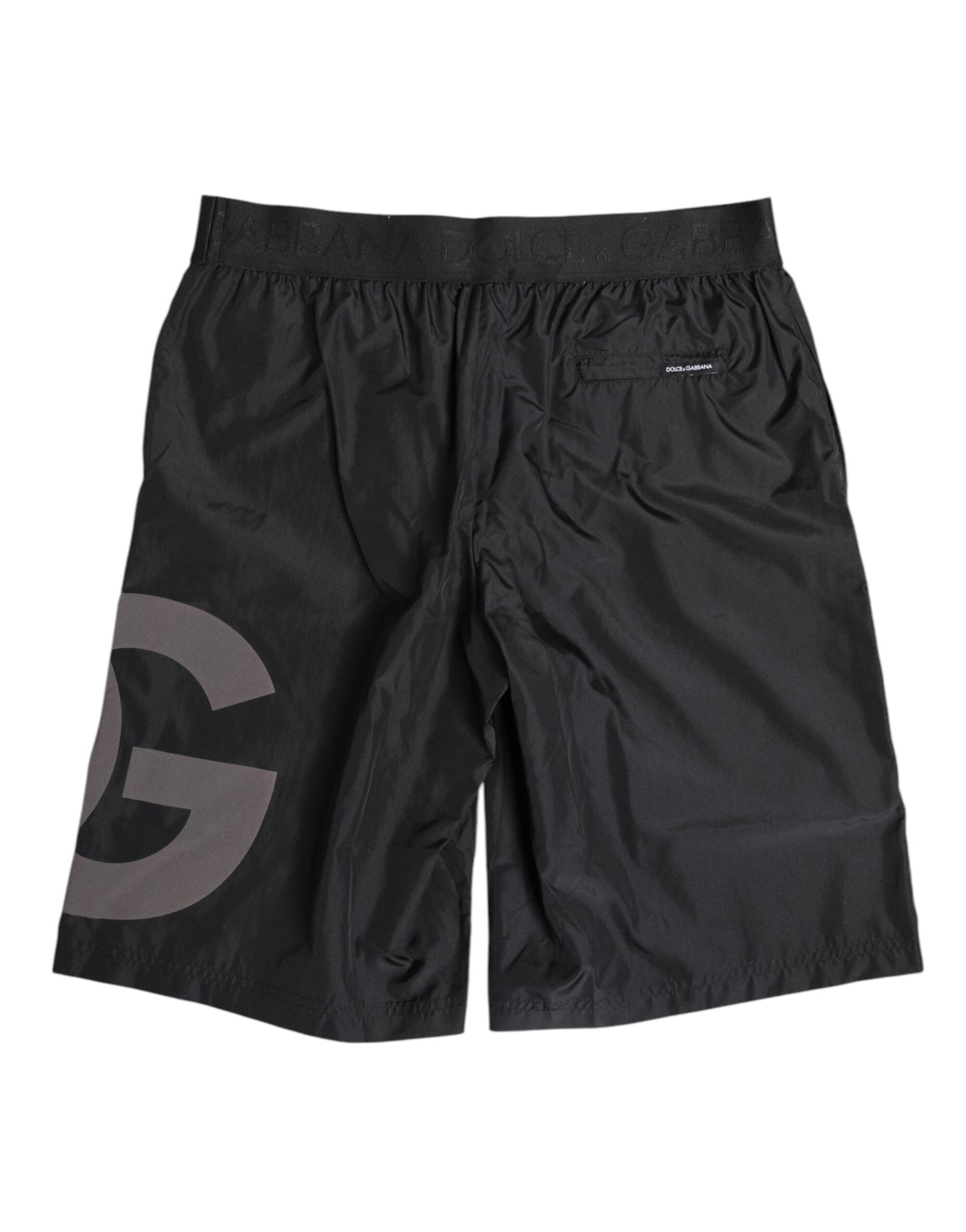 Maillot de bain Dolce &amp; Gabbana noir avec logo imprimé pour homme