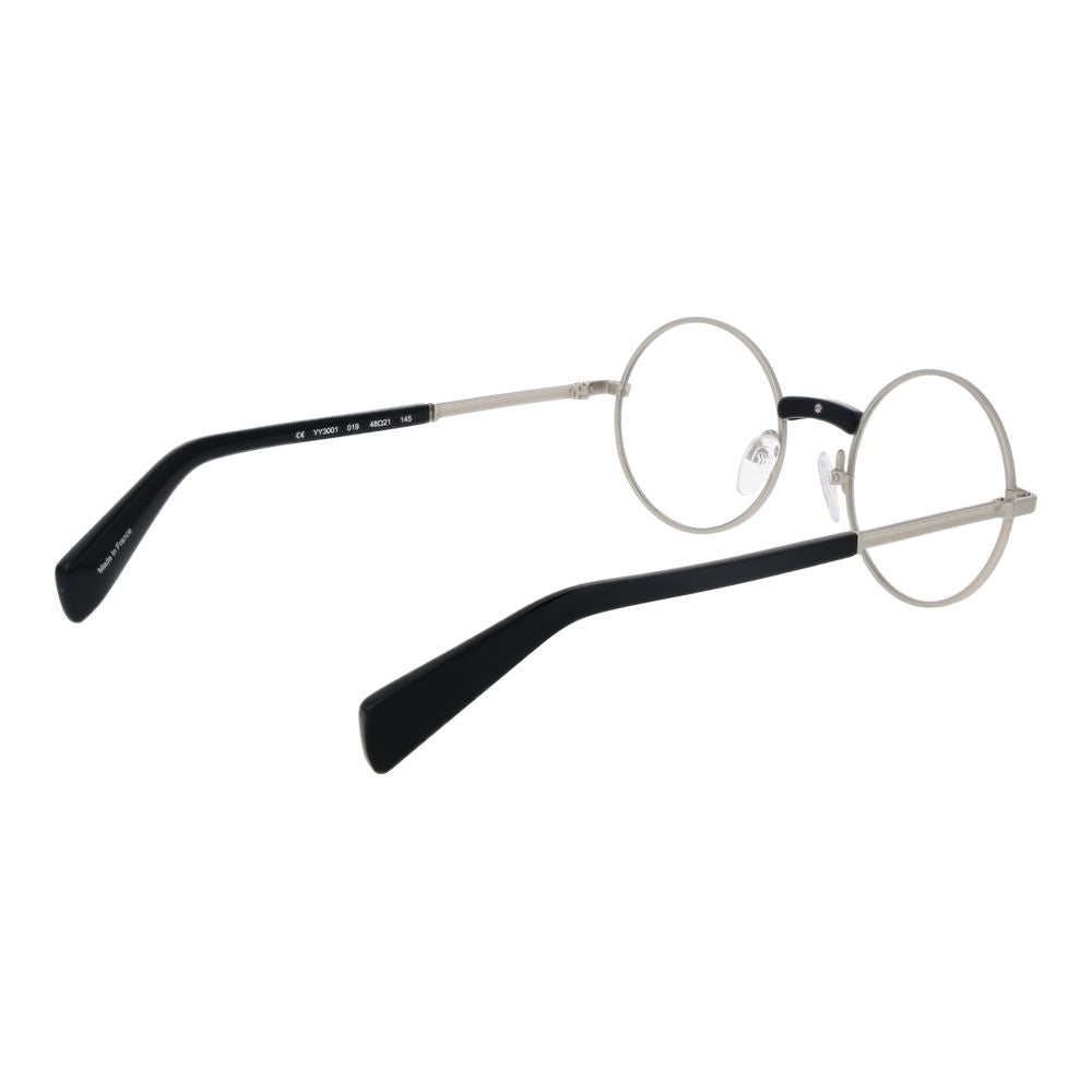 Montures optiques argentées pour homme Yohji Yamamoto