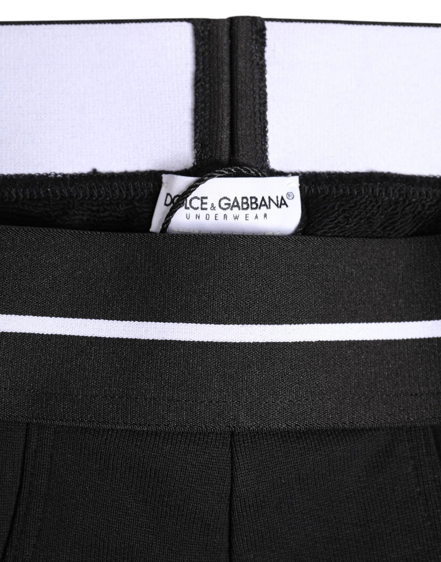 Sous-vêtement classique en coton stretch noir Dolce &amp; Gabbana