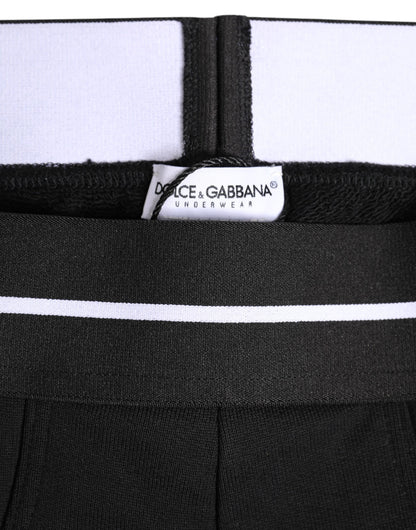 Sous-vêtement classique en coton stretch noir Dolce &amp; Gabbana