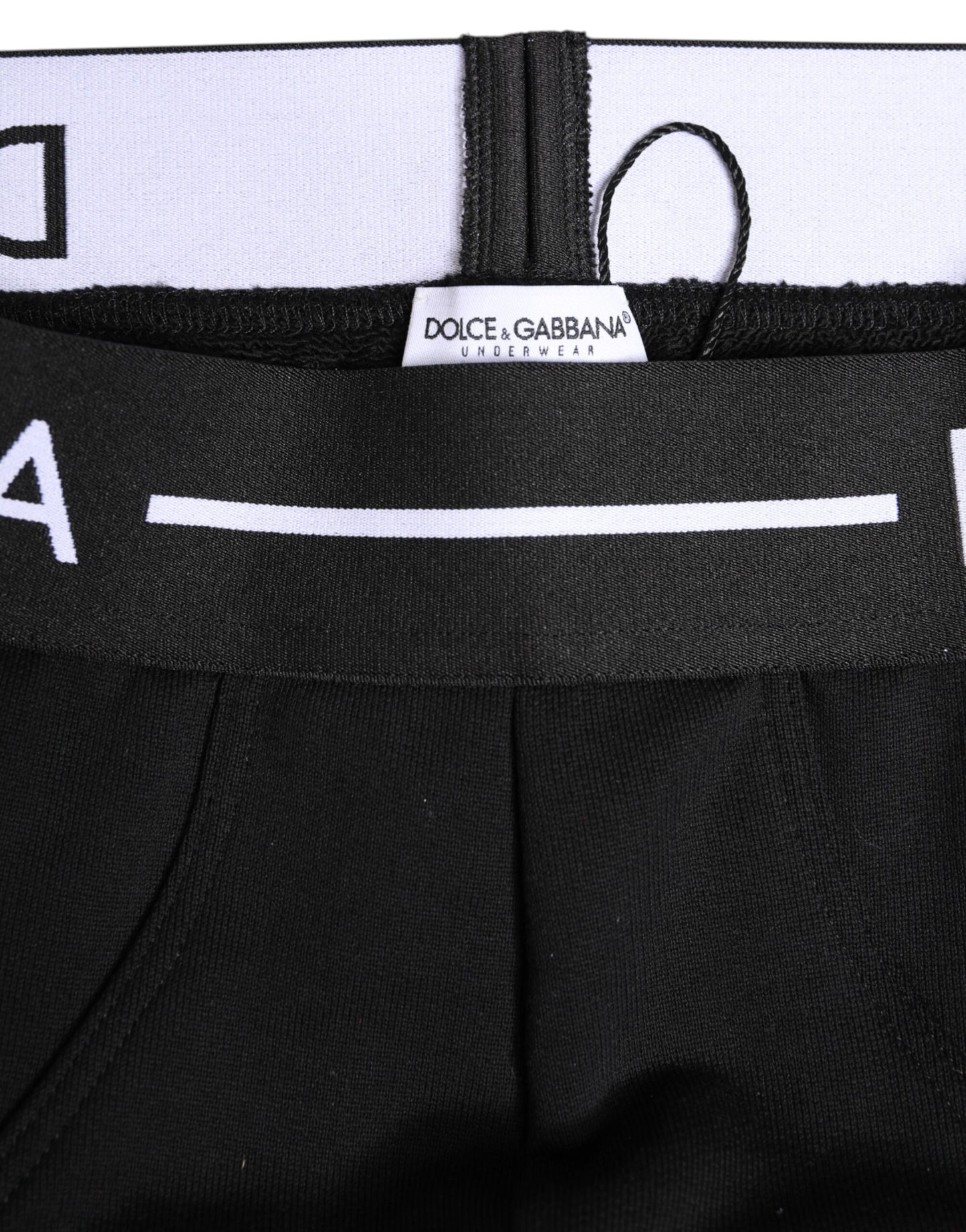 Sous-vêtement classique en coton stretch noir Dolce &amp; Gabbana