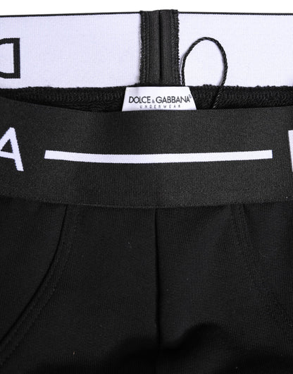 Sous-vêtement classique en coton stretch noir Dolce &amp; Gabbana