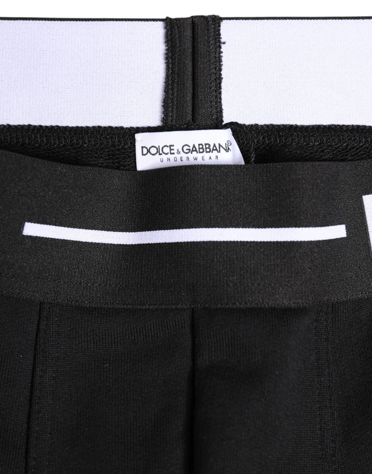 Boxer classique en coton stretch noir Dolce &amp; Gabbana