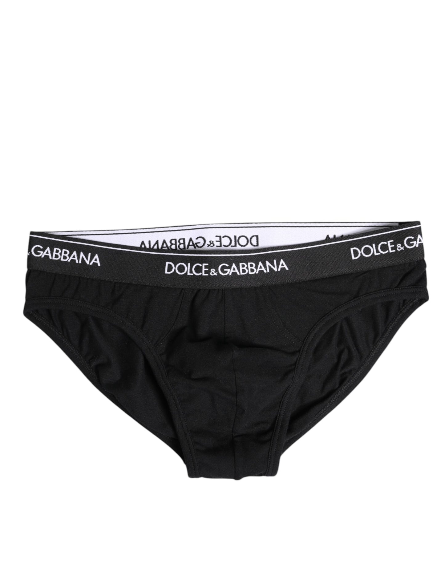 Sous-vêtement classique en coton stretch noir Dolce &amp; Gabbana