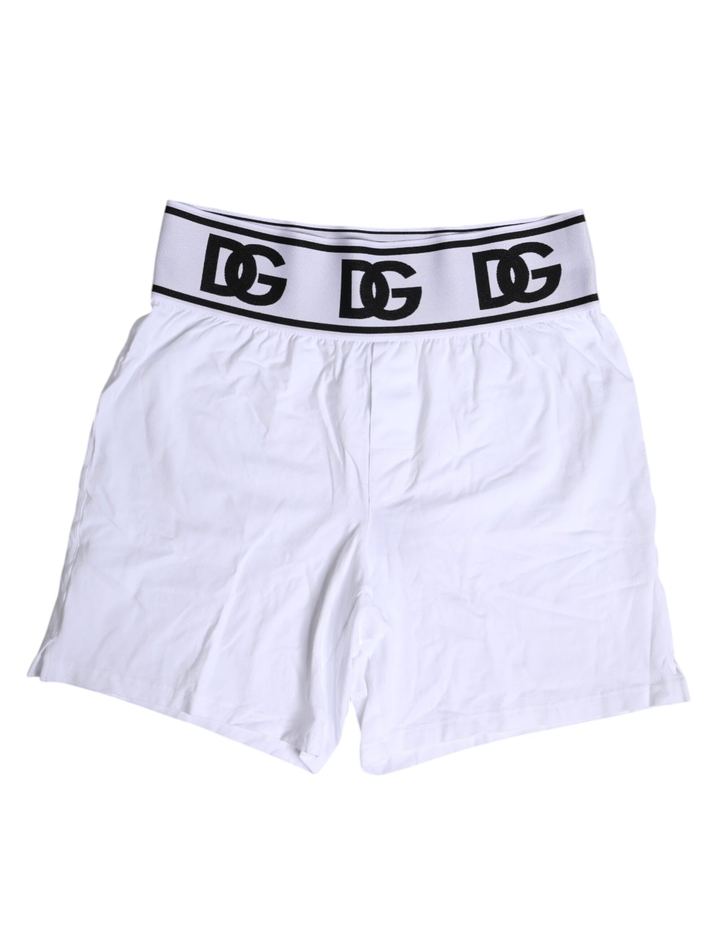 Boxer classique en coton stretch blanc Dolce &amp; Gabbana