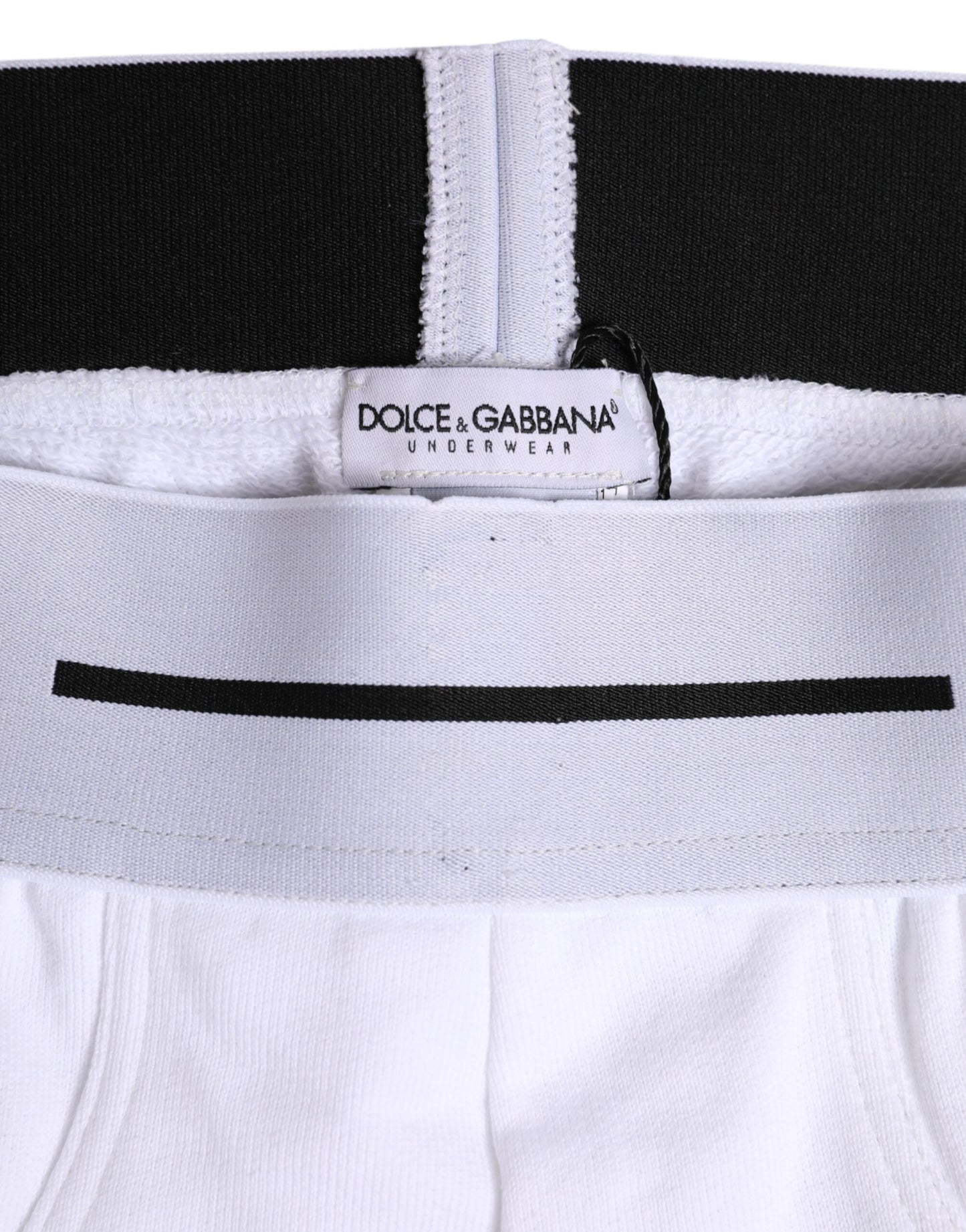 Sous-vêtement classique en coton stretch blanc Dolce &amp; Gabbana