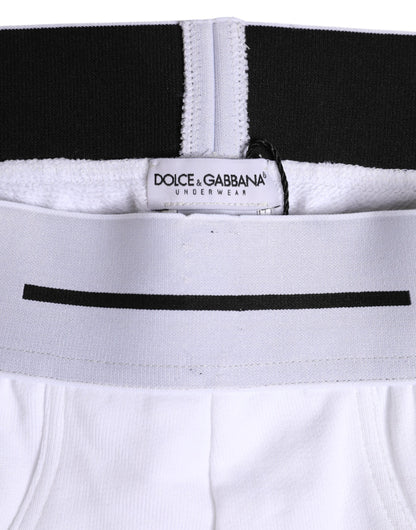 Sous-vêtement classique en coton stretch blanc Dolce &amp; Gabbana