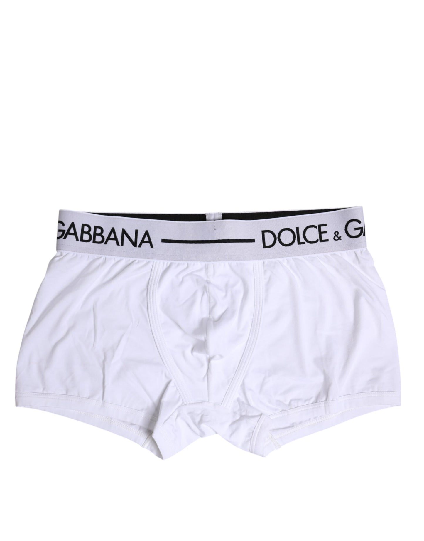 Boxer classique en coton stretch blanc Dolce &amp; Gabbana