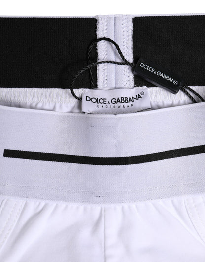 Sous-vêtement classique en coton stretch blanc Dolce &amp; Gabbana