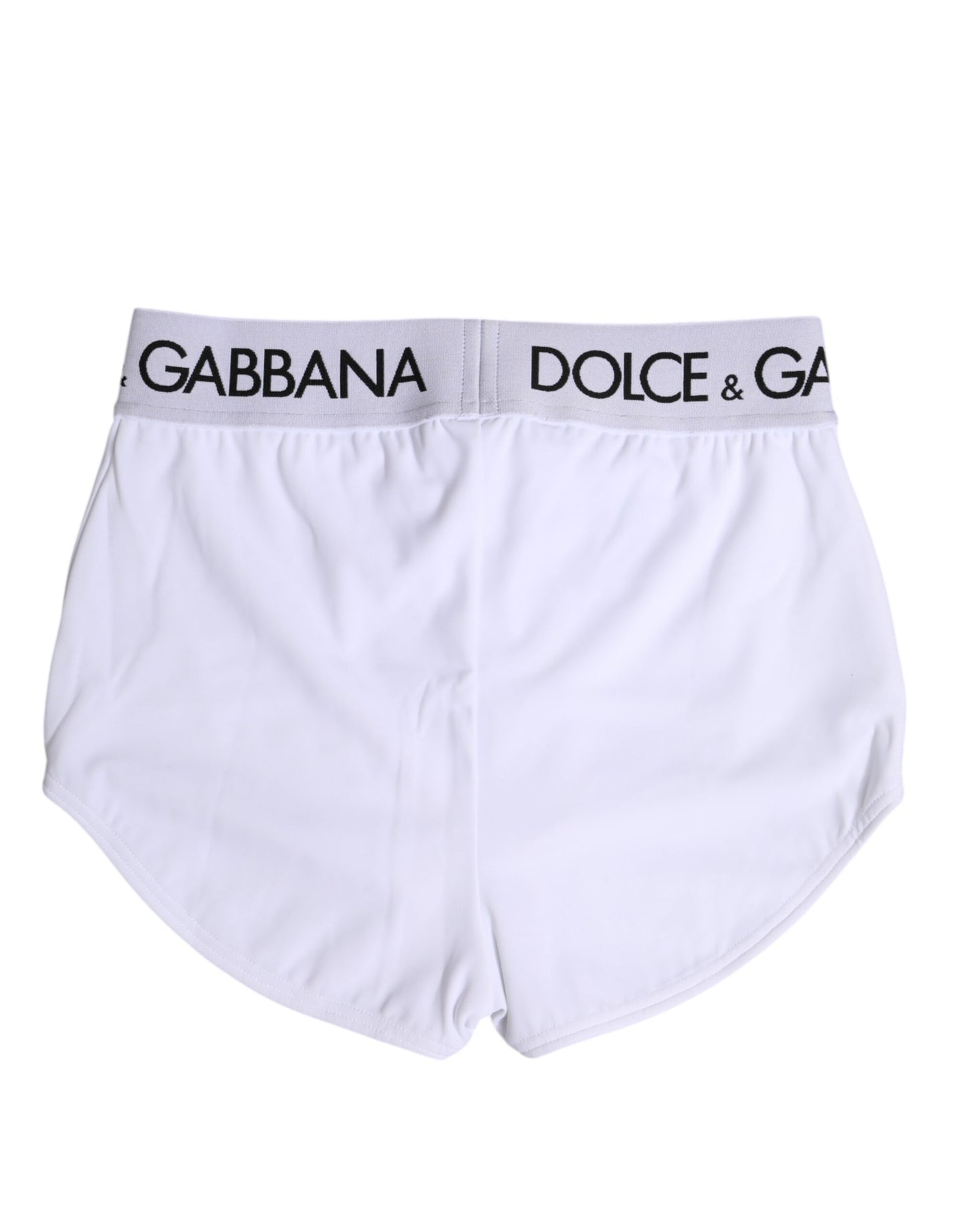 Boxer Dolce &amp; Gabbana en nylon blanc avec ceinture à logo