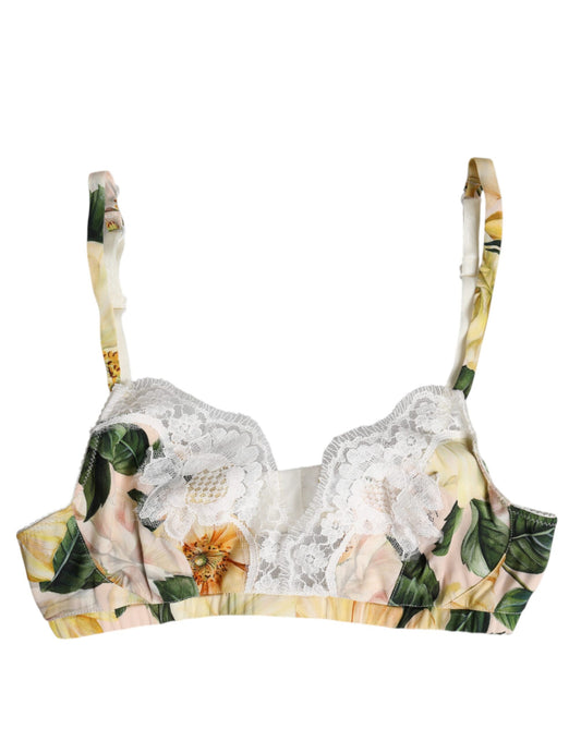 Soutien-gorge sans armatures Dolce &amp; Gabbana à imprimé floral multicolore