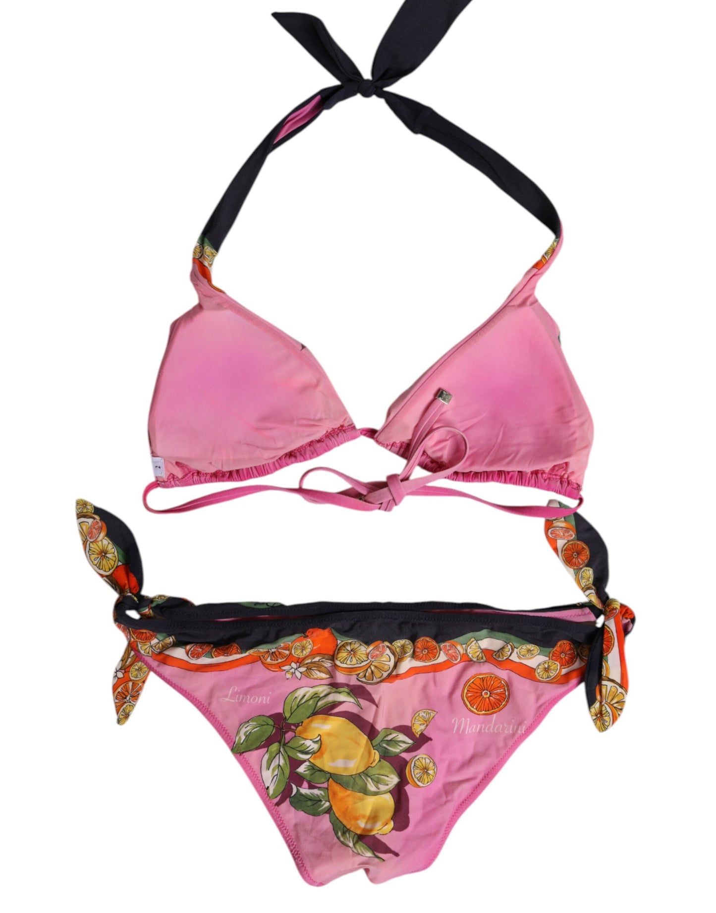 Maillot de bain 2 pièces imprimé rose Dolce &amp; Gabbana