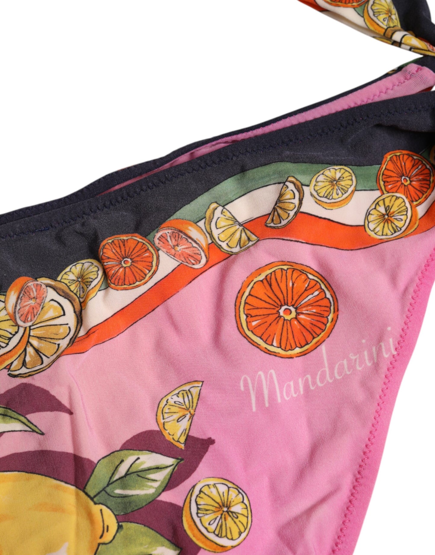 Maillot de bain 2 pièces imprimé rose Dolce &amp; Gabbana
