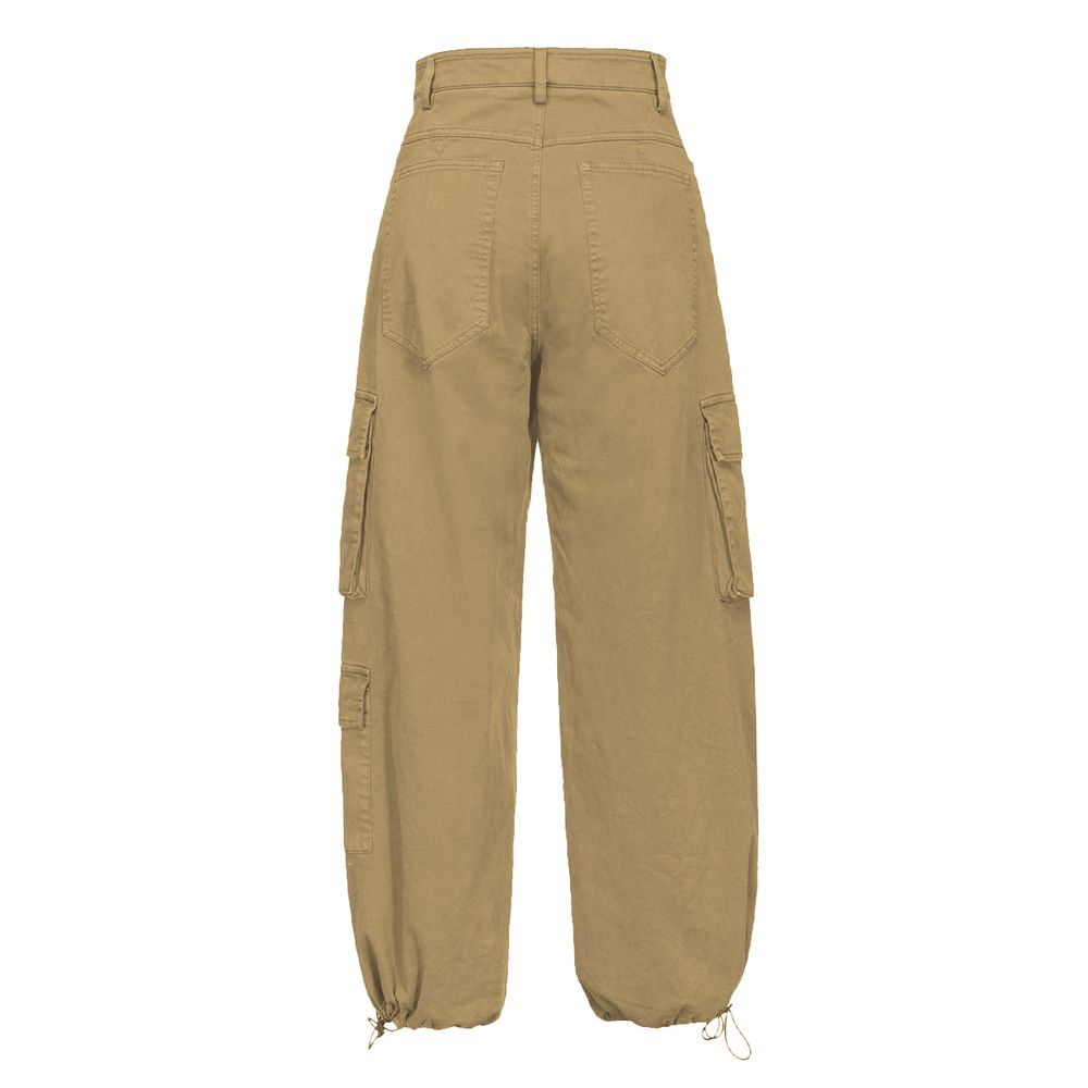 PINKO Beige Cotton Jeans &amp; Pant