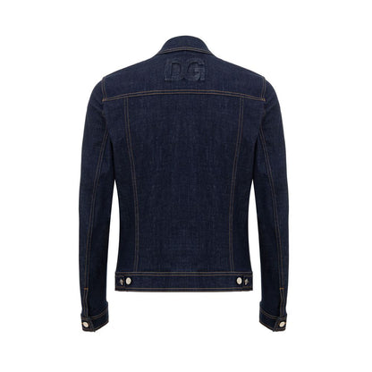 Dolce & Gabbana Blue Cotton Denim Jacket