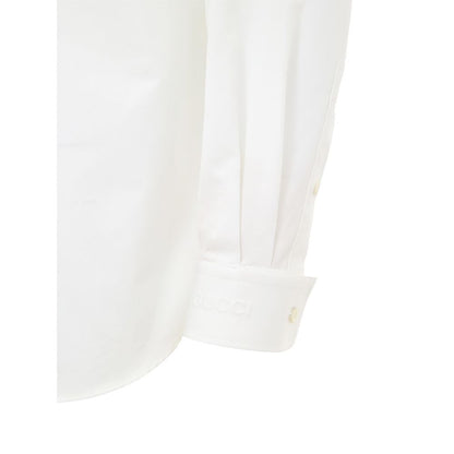 Chemise en coton blanc Gucci