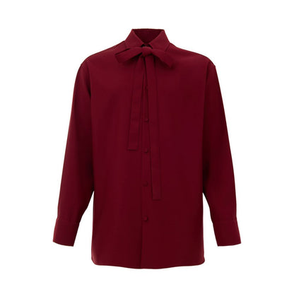 Chemise en laine bordeaux Gucci