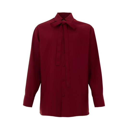 Chemise en laine bordeaux Gucci