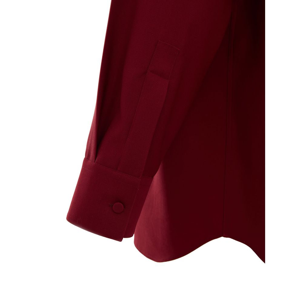 Chemise en laine bordeaux Gucci