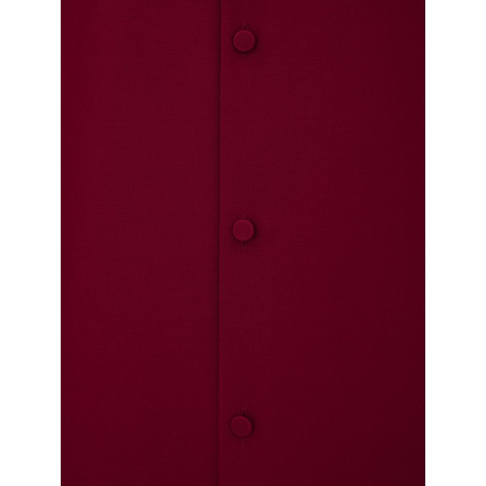 Chemise en laine bordeaux Gucci