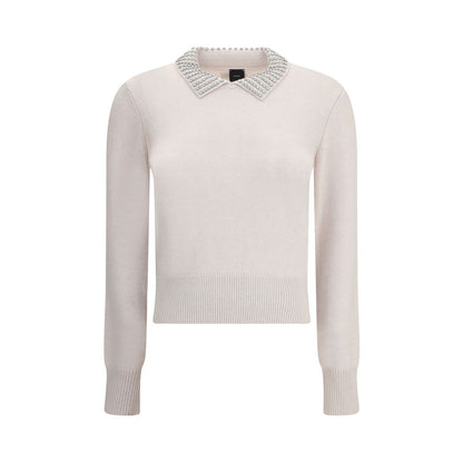 Pull col décoré de strass PINKO