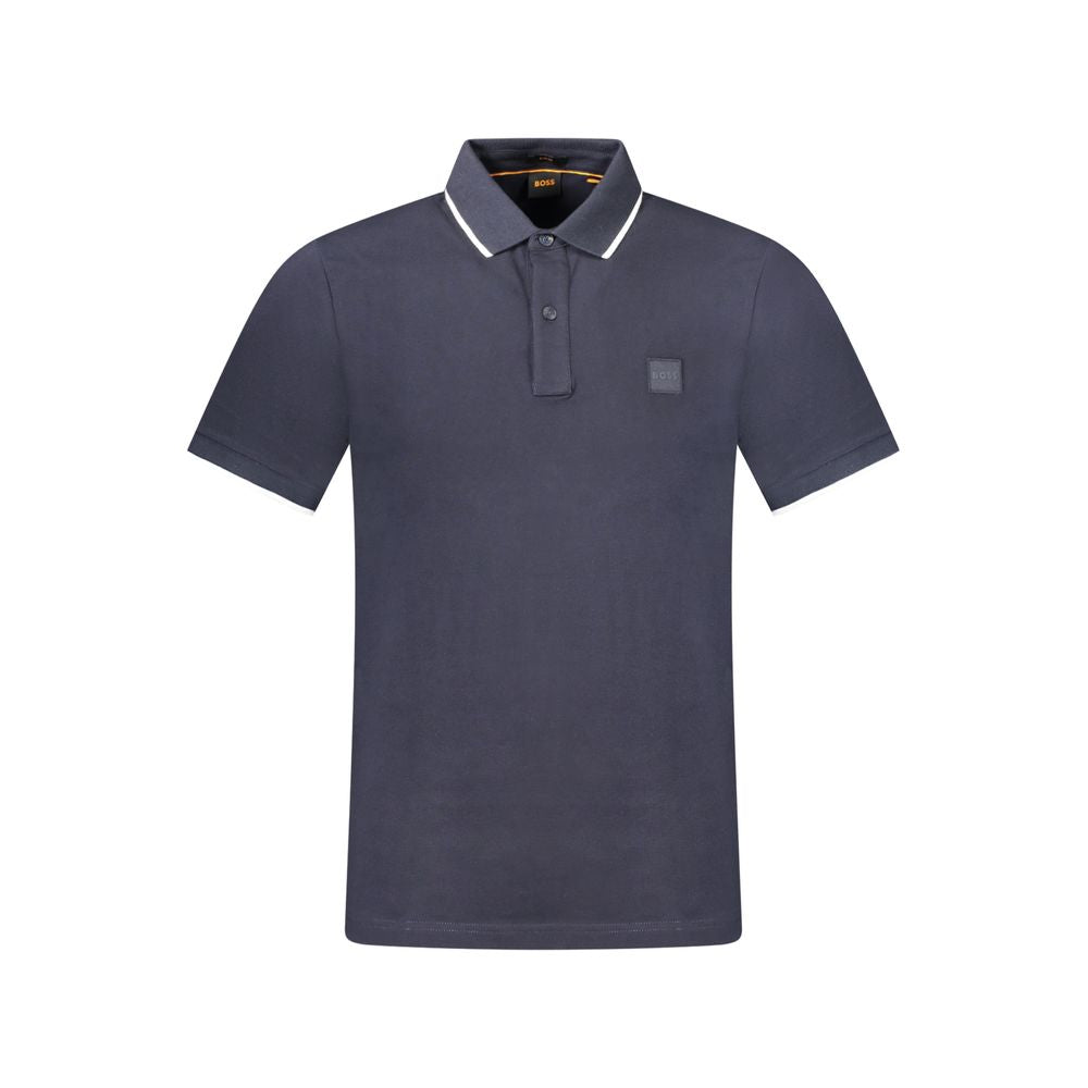 Polo en coton bleu Hugo Boss