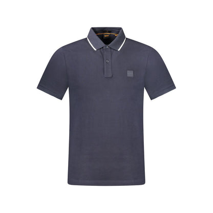 Polo en coton bleu Hugo Boss