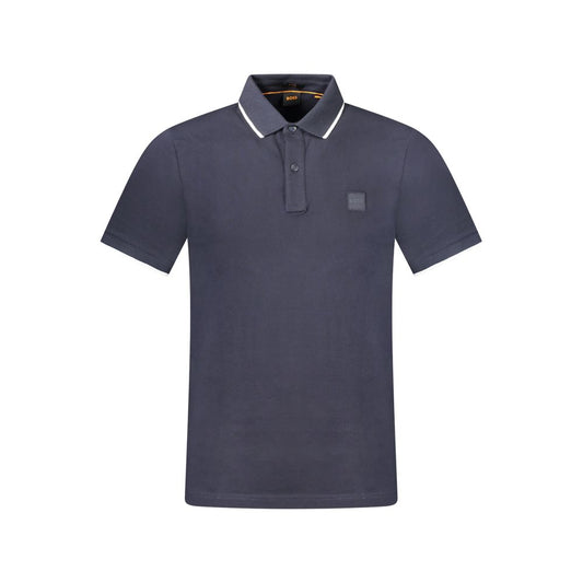 Polo en coton bleu Hugo Boss