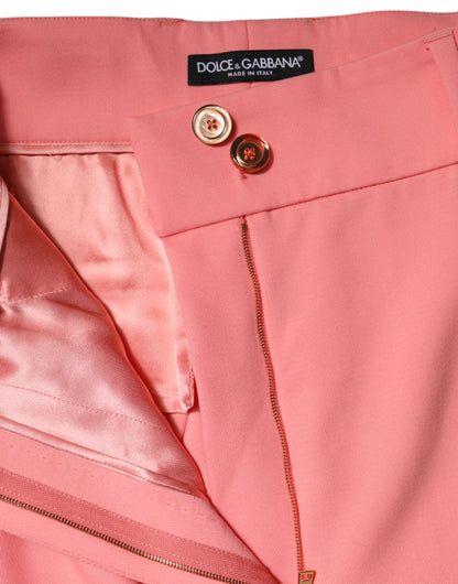 Dolce & Gabbana Pink High Waist Dress Tapered Pants by Dolce & Gabbana