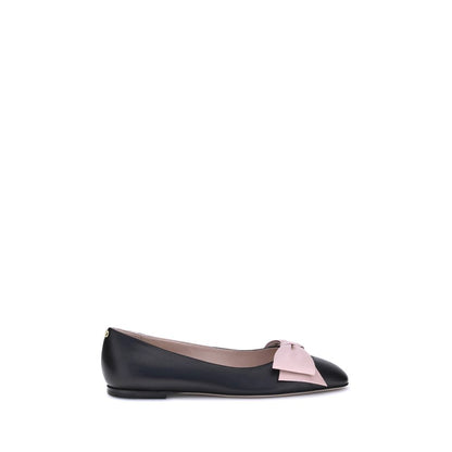 Valentino Garavani Bowow Lederen Ballerinas Met Binnenzool