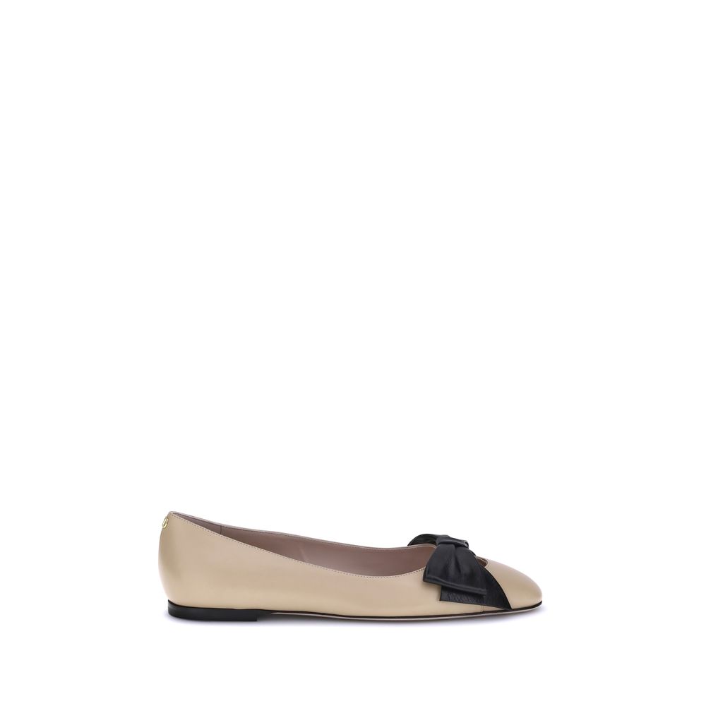Valentino Garavani Bowow Kalfsleer Ballerinas Elegant