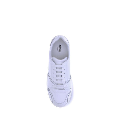 Moschino Leather Sneakers Calf Leather Upper Rubber Sole