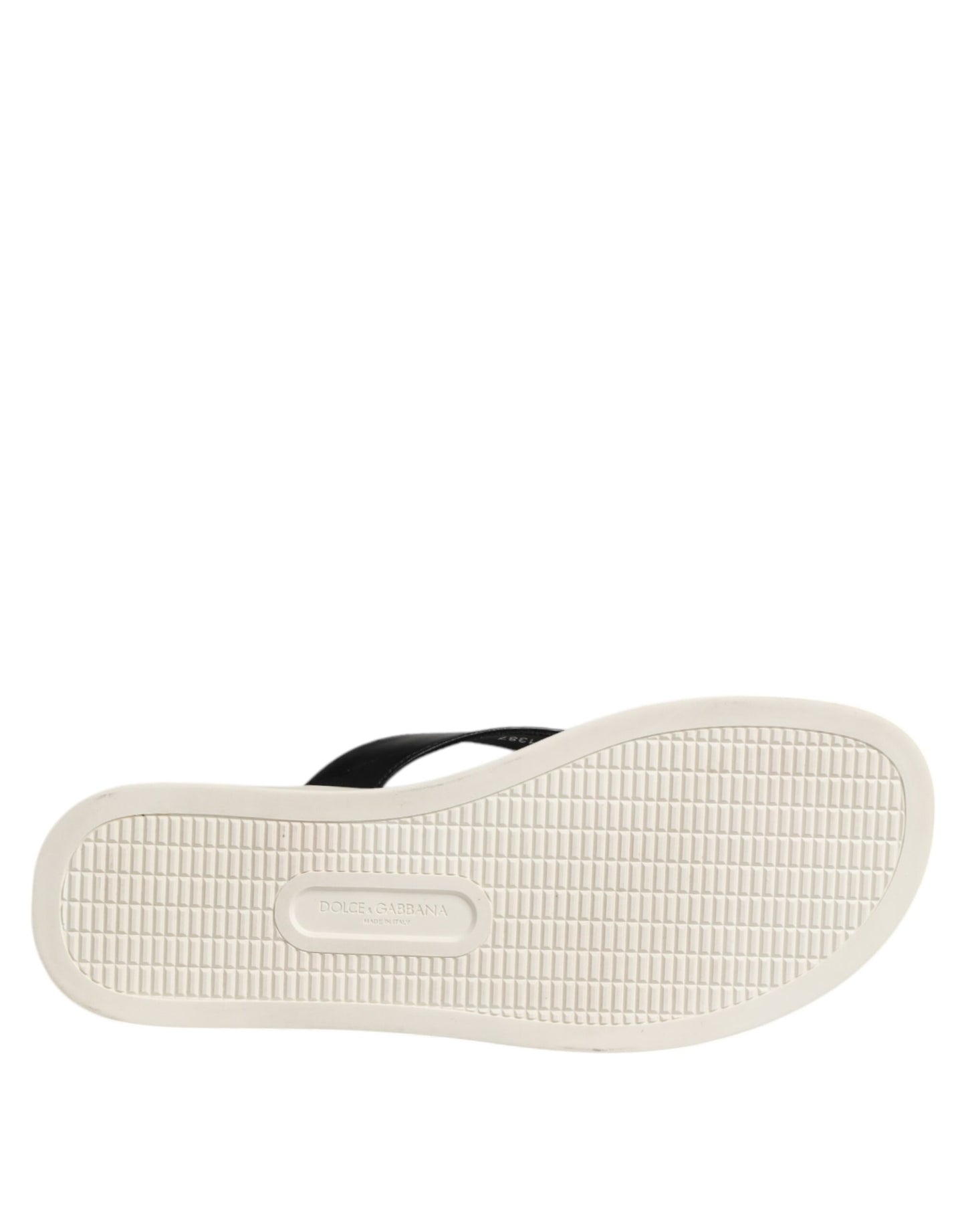 Dolce &amp; Gabbana White Pineapple Print Slides Beachwear Shoes